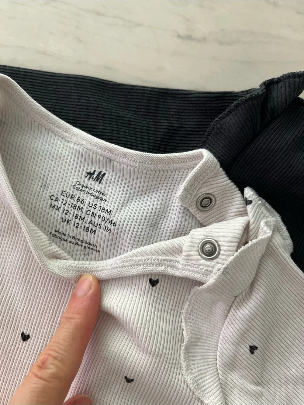 H&M Long-Sleeve Baby Bodysuit Duo